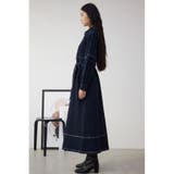 配色ステッチデニムシャツワンピース | AZUL BY MOUSSY | 詳細画像18 
