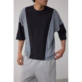 柄BLK5 | 異素材スウィッチングトップス | AZUL BY MOUSSY