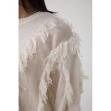 フリンジデザインニットトップス | AZUL BY MOUSSY | 詳細画像9 