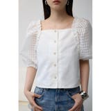 IVOY3 | シアーチェックスリーブブラウス | AZUL BY MOUSSY