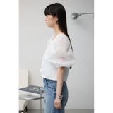 シアーチェックスリーブブラウス | AZUL BY MOUSSY | 詳細画像5