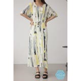 柄WHT5 | C/Tシャーベットカットソーワンピース | AZUL BY MOUSSY