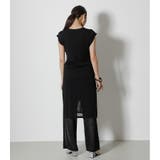 SHEER KNIT LONG TOPS | AZUL BY MOUSSY | 詳細画像7