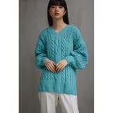 シェニールケーブルVネックニットトップス | AZUL BY MOUSSY | 詳細画像33 