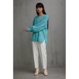 シェニールケーブルVネックニットトップス | AZUL BY MOUSSY | 詳細画像34 