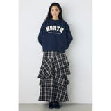 カレッジワッペンロゴ裏毛トップス | AZUL BY MOUSSY | 詳細画像4