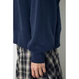 カレッジワッペンロゴ裏毛トップス | AZUL BY MOUSSY | 詳細画像8