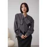 ボウタイリボンブラウス | AZUL BY MOUSSY | 詳細画像23