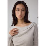 ドレープ長袖ニットトップス | AZUL BY MOUSSY | 詳細画像21 