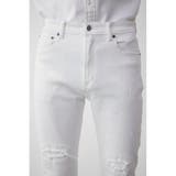 VINTAGE HEM DAMAGE WHITE DENIM | AZUL BY MOUSSY | 詳細画像9 