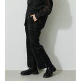 SHEER CHECK PANTS | AZUL BY MOUSSY | 詳細画像2 