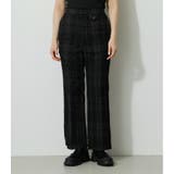 SHEER CHECK PANTS | AZUL BY MOUSSY | 詳細画像5 