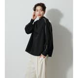 PIPING DESIGN BLOUSE | AZUL BY MOUSSY | 詳細画像12