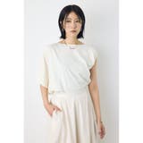 O/WHT1 | アシンメトリードレープトップス | AZUL BY MOUSSY