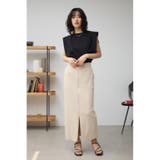 スーパーストレッチ美タイトフロントジップスカート | AZUL BY MOUSSY | 詳細画像3