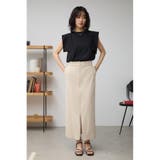 スーパーストレッチ美タイトフロントジップスカート | AZUL BY MOUSSY | 詳細画像4