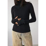 BLK | サムホールリブニットトップス | AZUL BY MOUSSY
