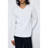 ヘビーワッフルVネックトップス | AZUL BY MOUSSY | 詳細画像3 