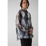 シアー総柄長袖シャツ | AZUL BY MOUSSY | 詳細画像2