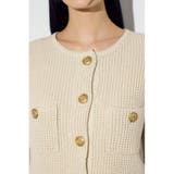 クルーネックツイードライクニットジャケット | AZUL BY MOUSSY | 詳細画像10 