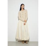 クルーネックツイードライクニットジャケット | AZUL BY MOUSSY | 詳細画像6 