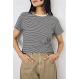 ミニボーダーTシャツ | AZUL BY MOUSSY | 詳細画像3 