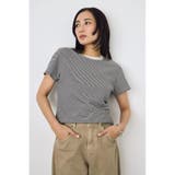 柄WHT5 | ミニボーダーTシャツ | AZUL BY MOUSSY