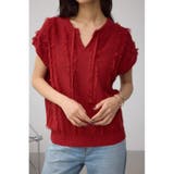 D/RED3 | ラインフリンジニットトップス | AZUL BY MOUSSY