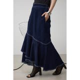 カシュクールフレアマーメードデニムスカート | AZUL BY MOUSSY | 詳細画像13 