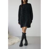 BLK | ラメシャギーニットワンピース | AZUL BY MOUSSY