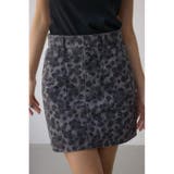 AZUL DENIM 起毛ツイルレオパードミニ | AZUL BY MOUSSY | 詳細画像3 