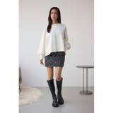 AZUL DENIM 起毛ツイルレオパードミニ | AZUL BY MOUSSY | 詳細画像4 