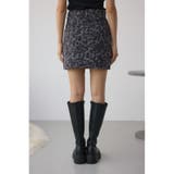 AZUL DENIM 起毛ツイルレオパードミニ | AZUL BY MOUSSY | 詳細画像8 