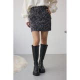 柄BLK5 | AZUL DENIM 起毛ツイルレオパードミニ | AZUL BY MOUSSY