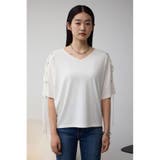ショルダーレースアップカットトップス | AZUL BY MOUSSY | 詳細画像4 