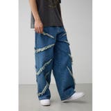 BLU | AZUL DENIMフリンジワイド | AZUL BY MOUSSY
