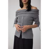 T.GRY | 5分袖ギャザーオフショルニットトップス | AZUL BY MOUSSY