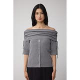 5分袖ギャザーオフショルニットトップス | AZUL BY MOUSSY | 詳細画像25 