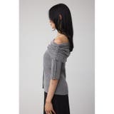 5分袖ギャザーオフショルニットトップス | AZUL BY MOUSSY | 詳細画像26 