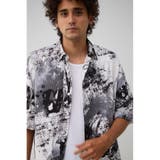 ウォーターカラーアブストラクトシャツ | AZUL BY MOUSSY | 詳細画像1