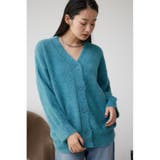 D/BLU3 | モヘヤライクニットカーディガン | AZUL BY MOUSSY