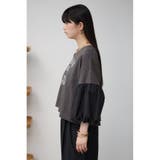 ボリュームスリーブドッキングTシャツ | AZUL BY MOUSSY | 詳細画像27 