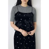 ベロア刺繍キャミソール | AZUL BY MOUSSY | 詳細画像4