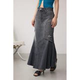 AZUL DENIM ダメージマーメイドスカート | AZUL BY MOUSSY | 詳細画像2