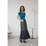 AZUL DENIM ダメージマーメイドスカート | AZUL BY MOUSSY | 詳細画像3