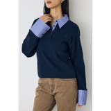 ポロカラーフハクドッキングニット | AZUL BY MOUSSY | 詳細画像11 