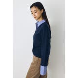 ポロカラーフハクドッキングニット | AZUL BY MOUSSY | 詳細画像12 