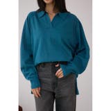 D/BLU3 | ポロカラーフォルムニットプルオーバー | AZUL BY MOUSSY