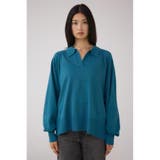 ポロカラーフォルムニットプルオーバー | AZUL BY MOUSSY | 詳細画像25 