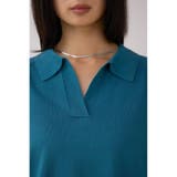 ポロカラーフォルムニットプルオーバー | AZUL BY MOUSSY | 詳細画像28 